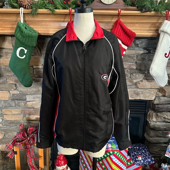NORTH END 🏈 Women’s Black & Red Full Zip
‘UGA BULLDOGS’ Lined Jacket - Size M - Picture 8 of 14